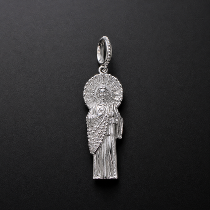 Dije San Judas CZ Baguette Plata 925