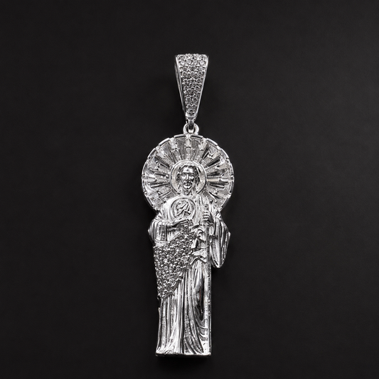 St. Jude Zircoin Pendant 925 Sterling Silver