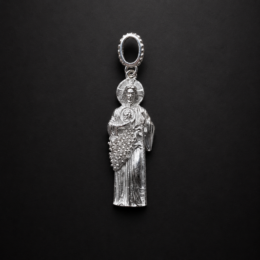 St Jude Zircoin 925 Sterling Silver