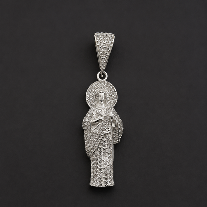 Dije San Judas CZ Plata 925