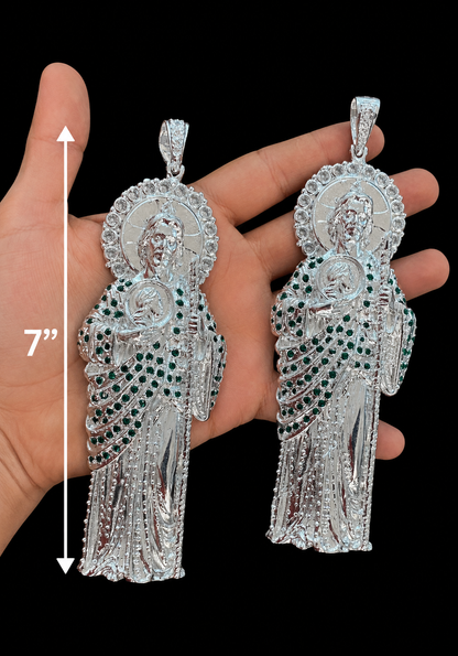 Dije San Judas Tadeo XXL Plata 925