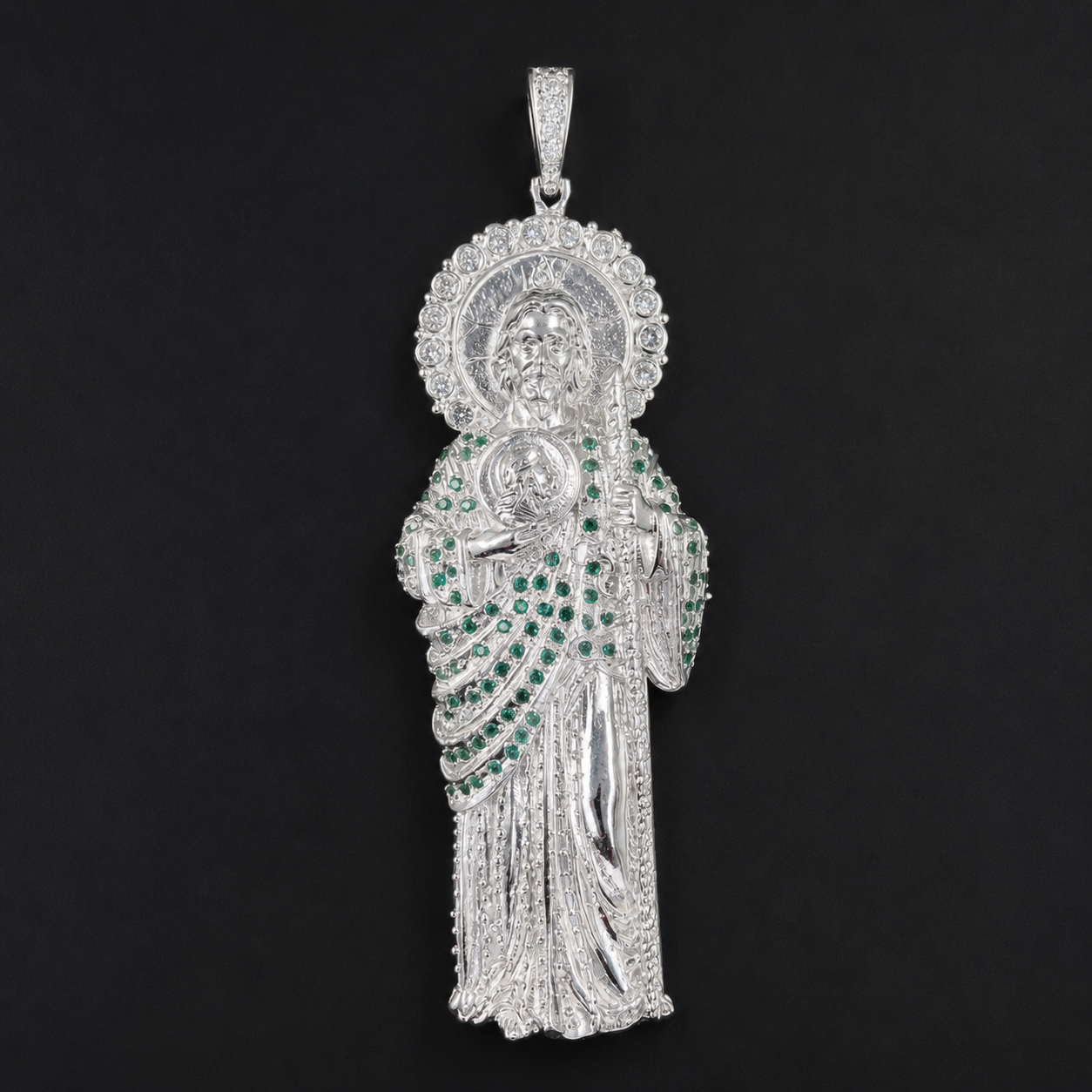 Dije San Judas Tadeo XXL Plata 925 Plata 925 mexicana - MEXA Jewelry