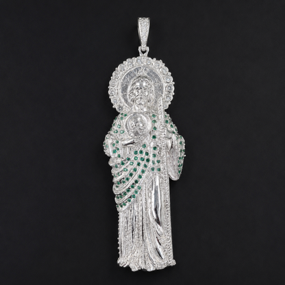 Dije San Judas Tadeo XXL Plata 925