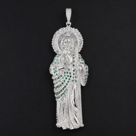 St. Jude Pendant XXL 925 Sterling Silver