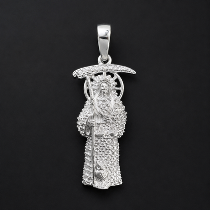 Dije Santa Muerte CZ Plata 925