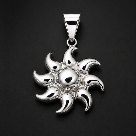 Radiant Sun Pendant 925 Sterling Silver