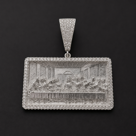 Pendant Last Supper 925 Sterling Silver