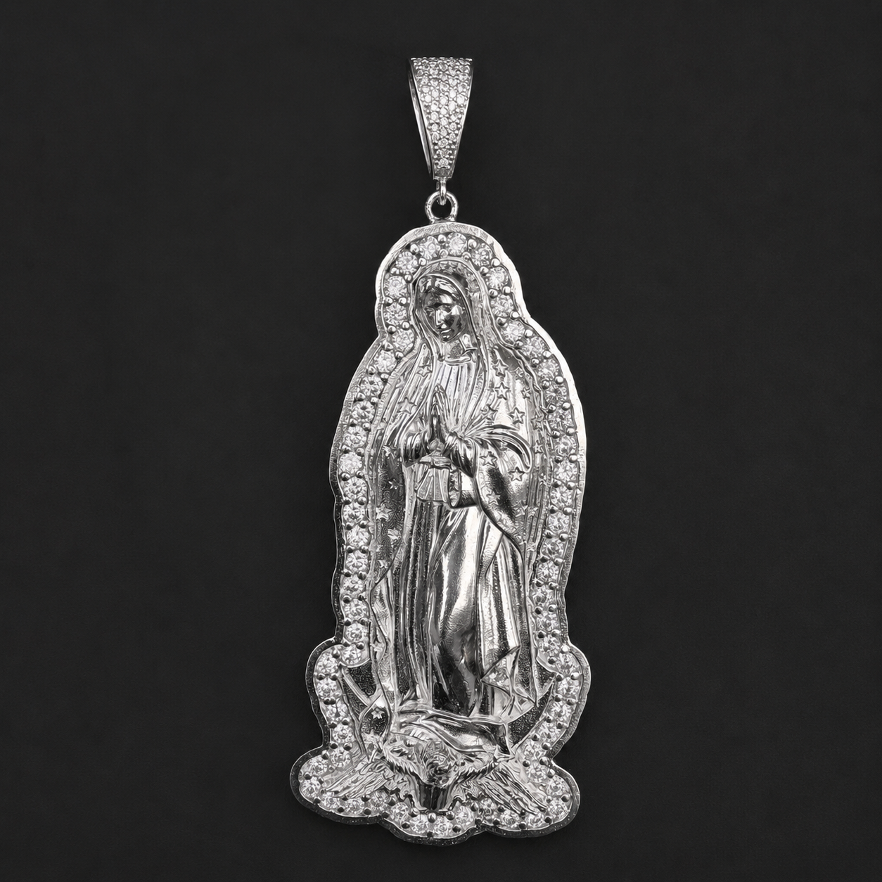 Dije Virgen de Guadalupe XXL Plata 925 Plata 925 mexicana - MEXA Jewelry