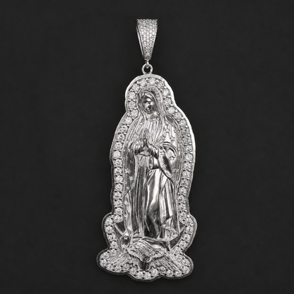 Dije Virgen de Guadalupe XXL Plata 925