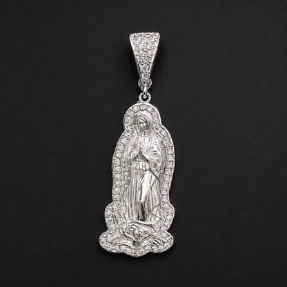 Dije Virgen Guadalupe CZ Plata 925