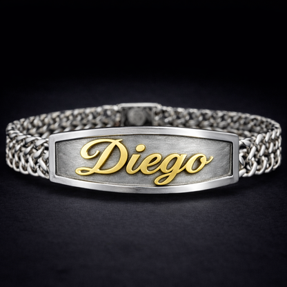 Esclava 2 Hilos Liso Petatillo Plata 925 Plata 925 mexicana - MEXA Jewelry