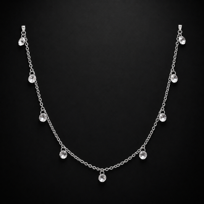 Minimalist Teardrop Sterling Silver Choker