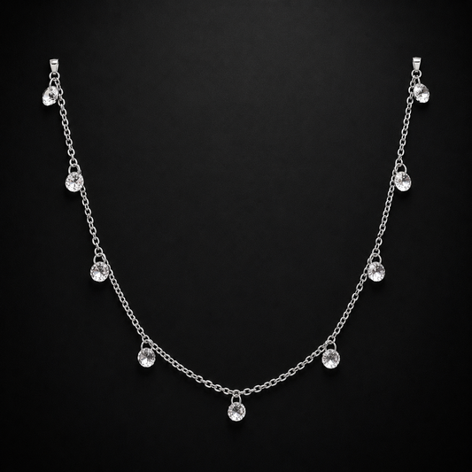 Minimalist Teardrop Sterling Silver Choker