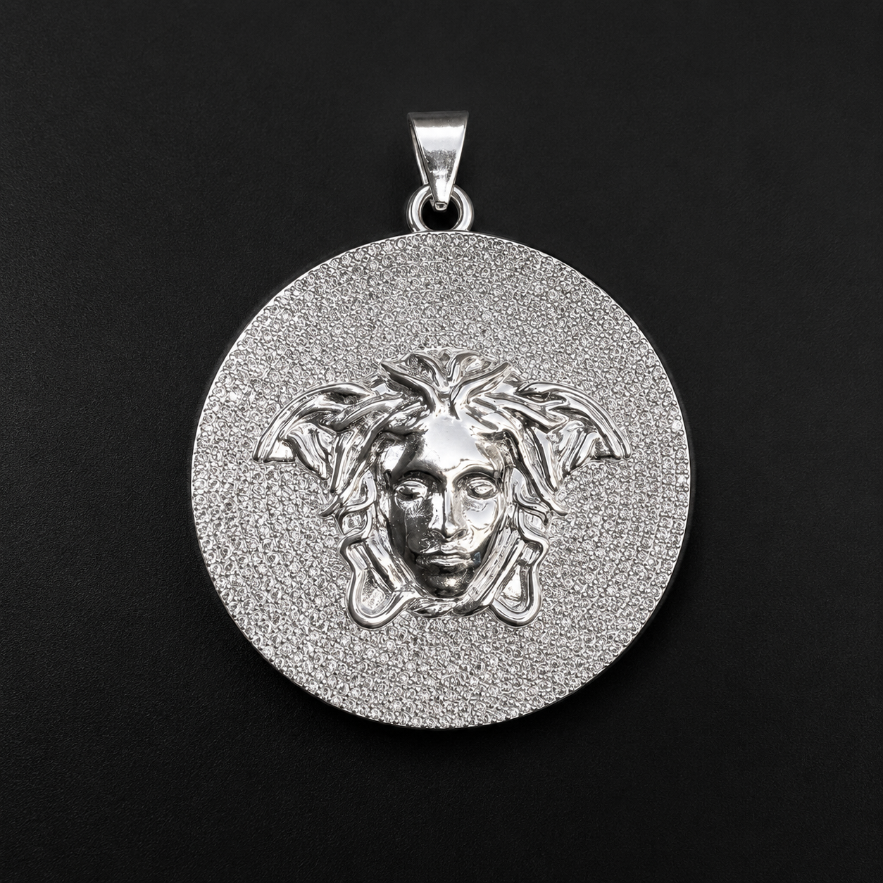 Medalla Medusa CZ Plata 925