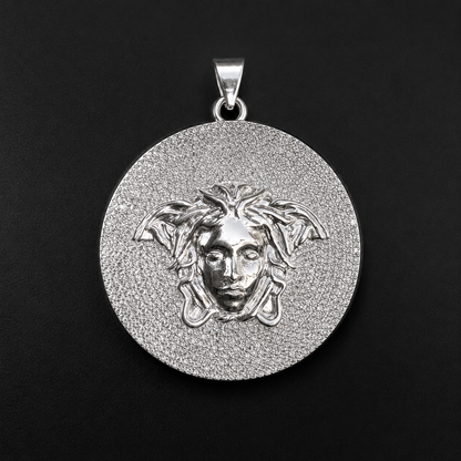 Medalla Medusa CZ Plata 925