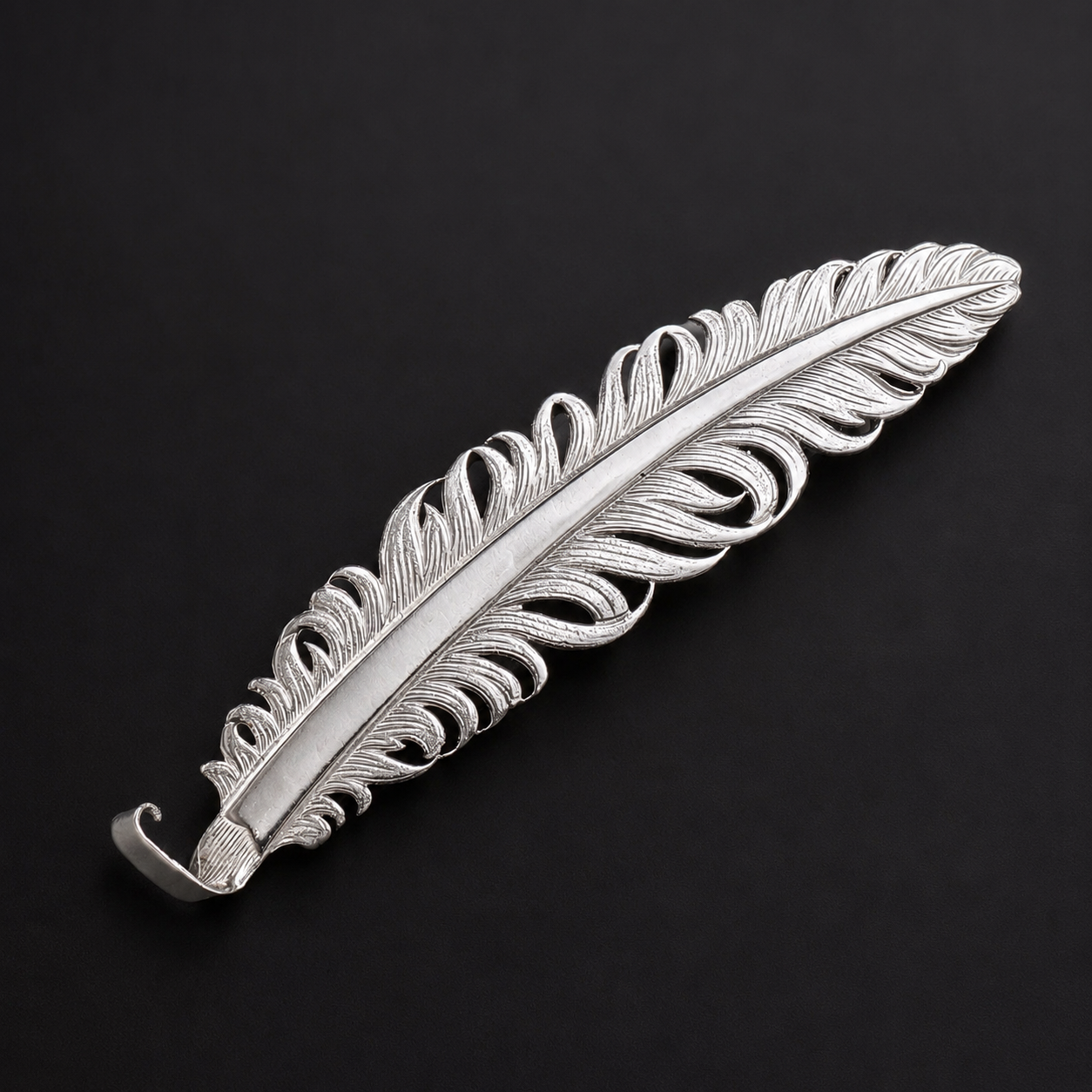Pluma Vaquera Texana Plata 925