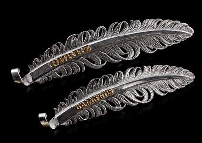 Pluma Vaquera Texana Plata 925
