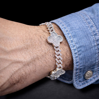Pulso Zirconia Trébol Plata 925 Plata 925 mexicana - MEXA Jewelry