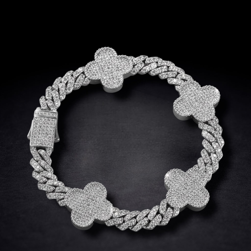 Pulso Zirconia Trébol Plata 925 Plata 925 mexicana - MEXA Jewelry