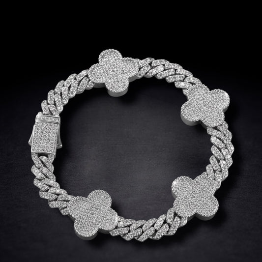 Pulso Zirconia Trébol Plata 925 Plata 925 mexicana - MEXA Jewelry