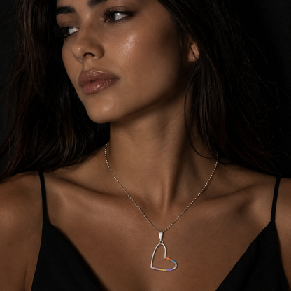 Set Corazón Multicolor Plata 925
