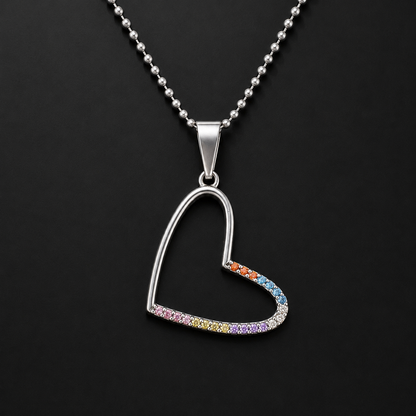 Set Corazón Multicolor Plata 925
