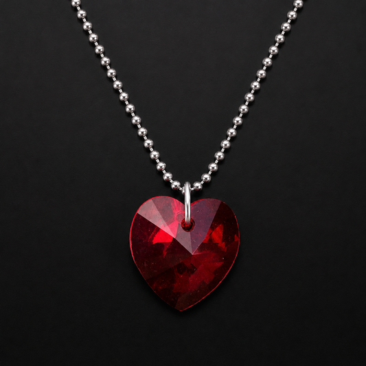Red Heart Set 925 Silver