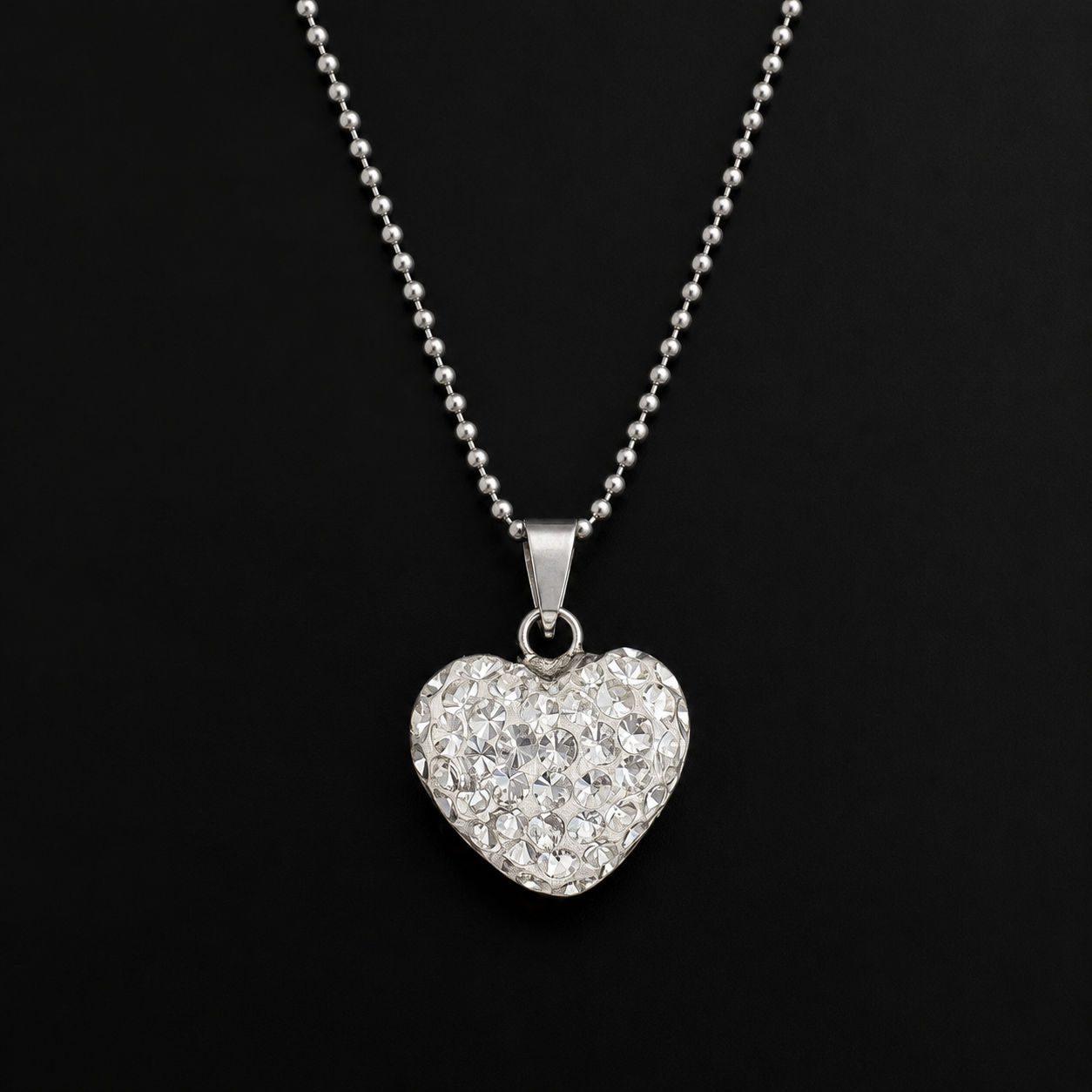 Set Corazón Cristal Plata 925 Plata 925 mexicana - MEXA Jewelry