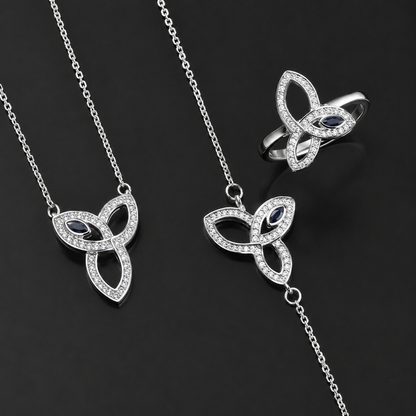 Blue Butterfly Set 925 Sterling Silver